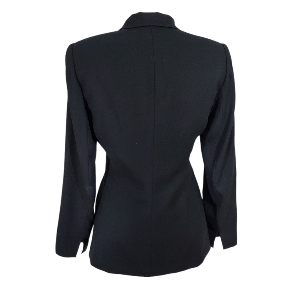 Doncaster Black Soft Wool Button Down Blazer - image 4